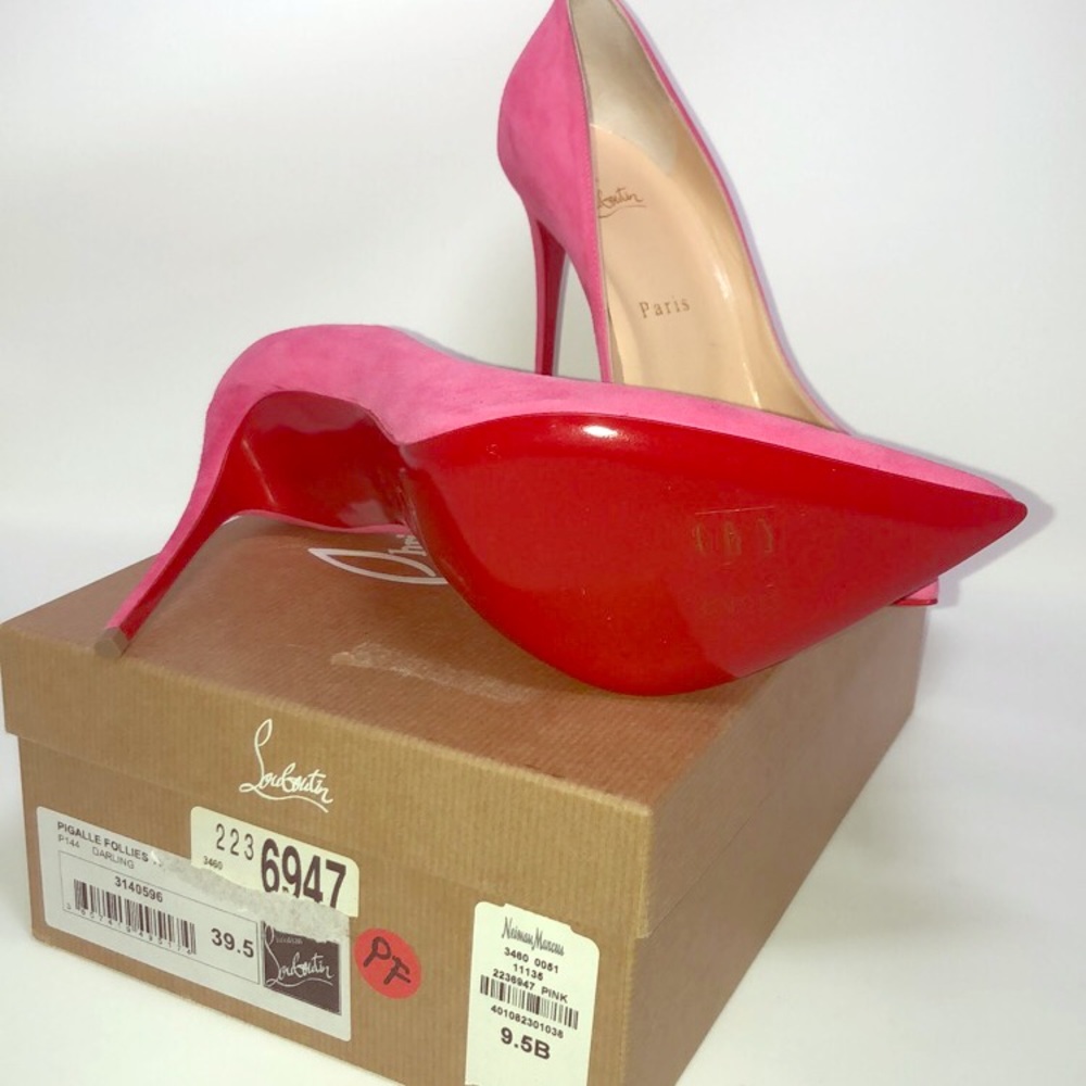 Hot pink Louboutin Pigalle Heels